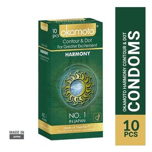 Okamoto Harmony Countor and Dotted Condom 10Pcs Pack(Japan)